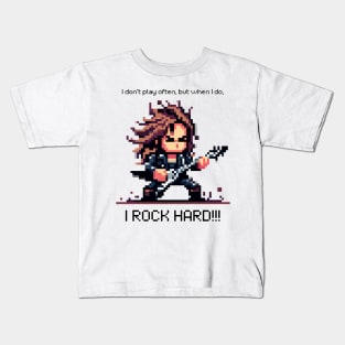 Rockstar Riffs - Epic Guitar Player Design Kids T-Shirt